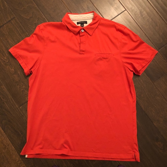 Banana Republic SS Orange Polo - Picture 2 of 4